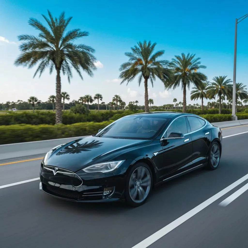 Luxury exotic car parked in a scenic Orlando location, representing high-value rentals